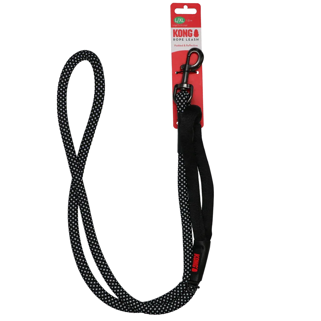 KONG Rope leash One Size Black - PremiumHobby