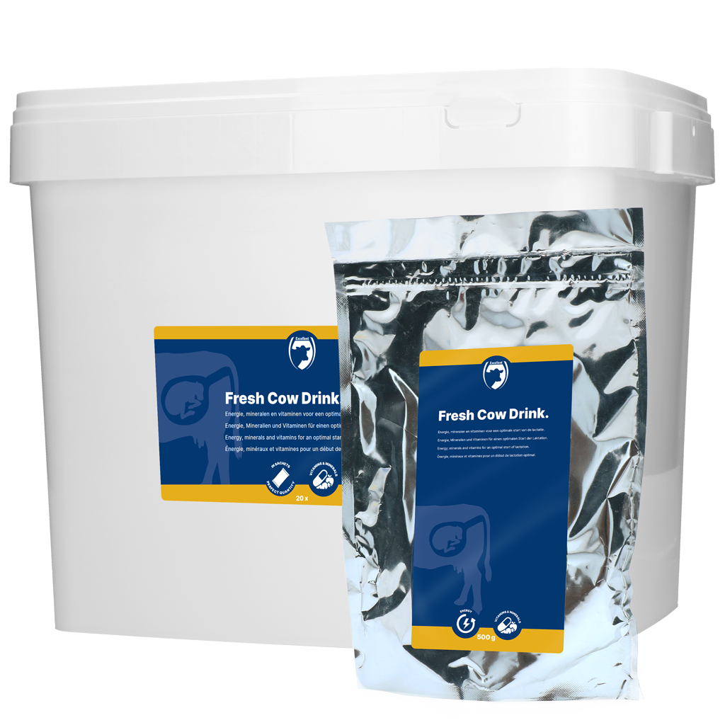 Abkalbetrunk in Beuteln