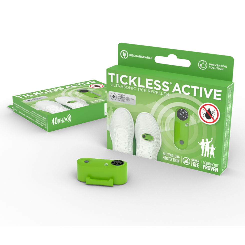 Tickless Human Active Grün wiederaufladbar