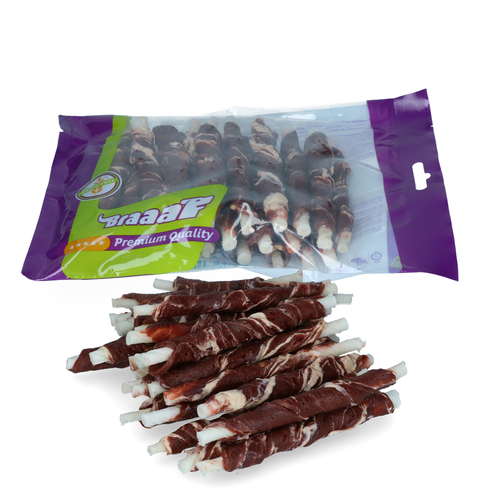 Braaaf Sticks 12 cm gedreht mit Lamm und Fisch