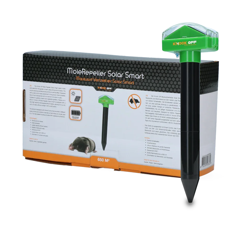 Knock Pest Maulwurfvertreiber Solar Smart - PremiumHobby