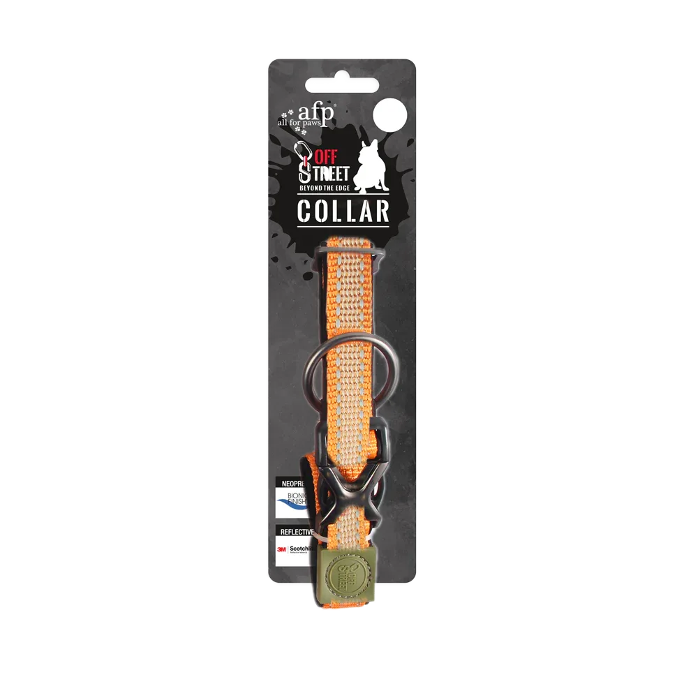 AFP Off Street Dog Collar Tangerine M - PremiumHobby