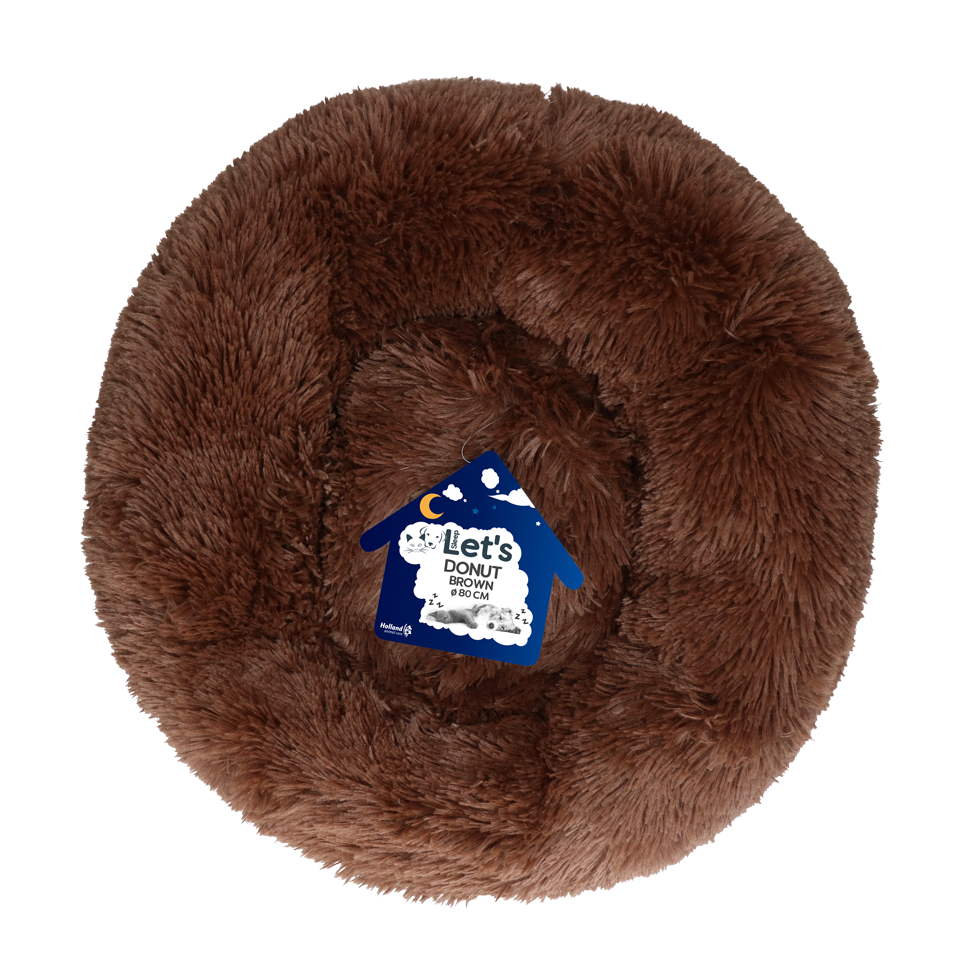 Let's Sleep Donut 80 cm Braun