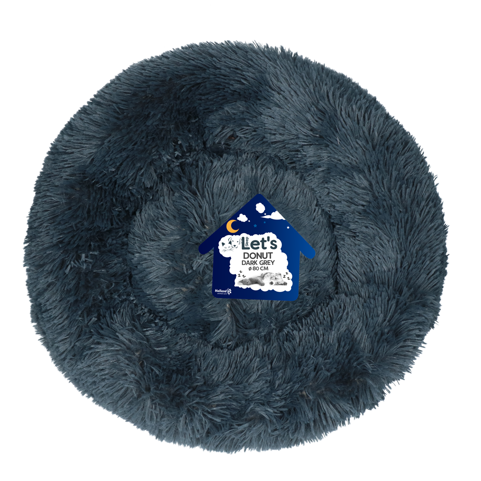 Let's Sleep Donut 80 cm Dunkelgrau