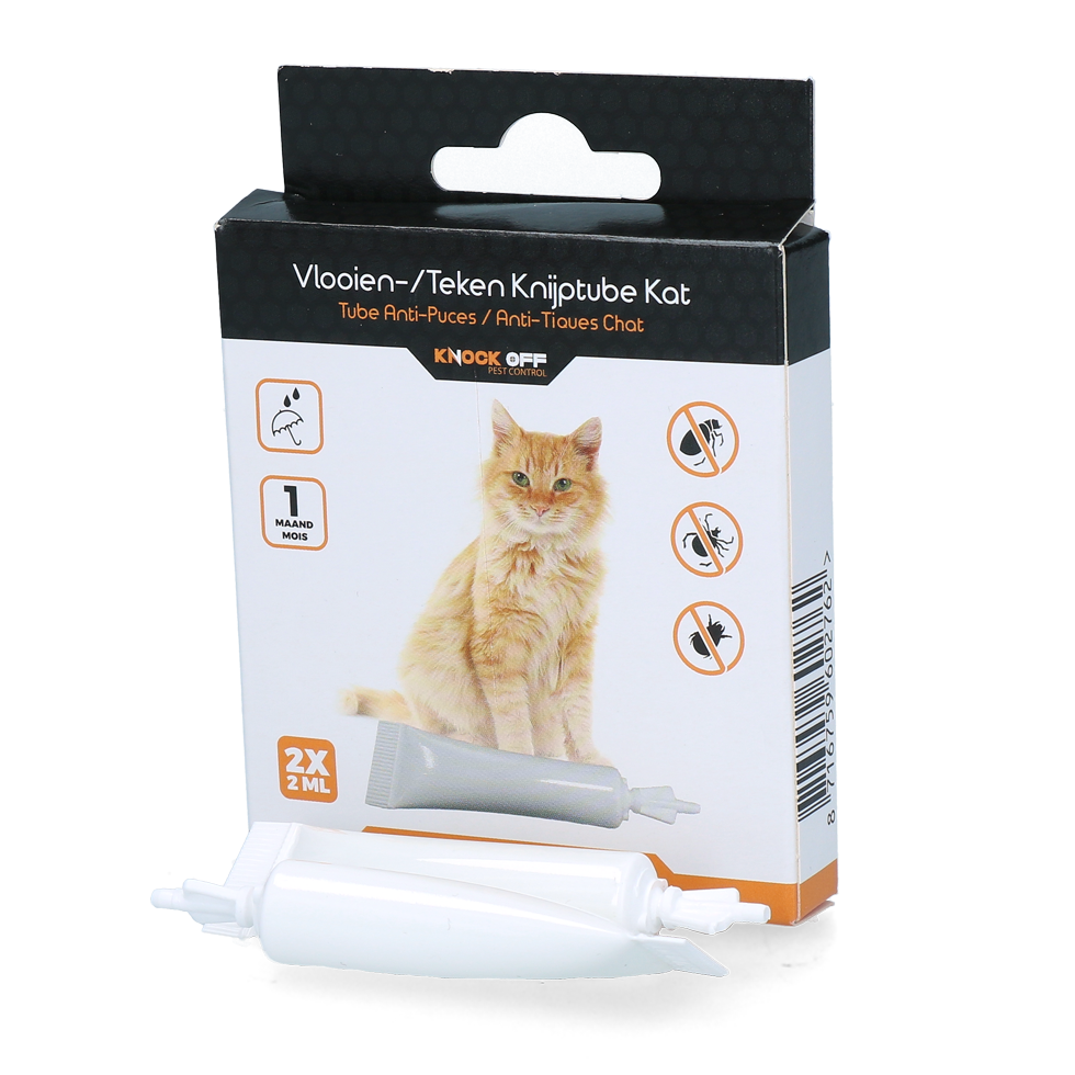Knock Pest Floh-Zeckentube Katze NL+FR