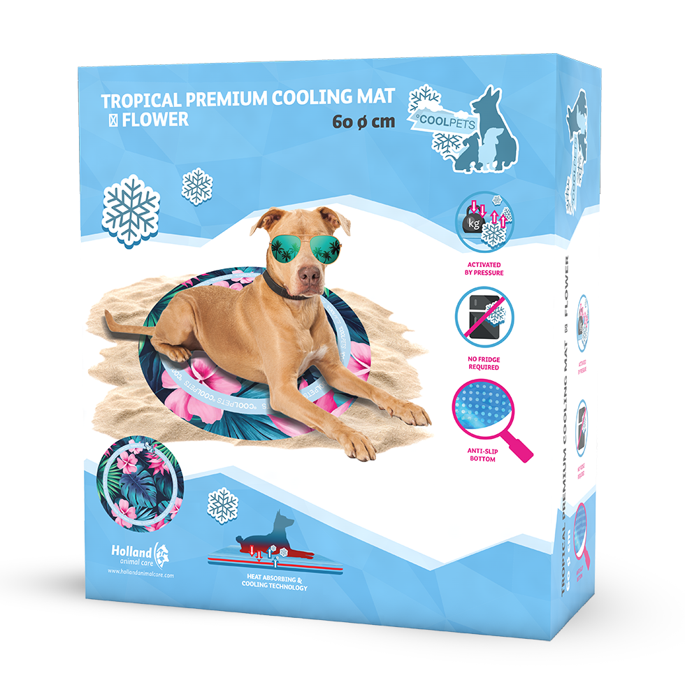 CoolPets Tropical Premium Cooling Mat Flower