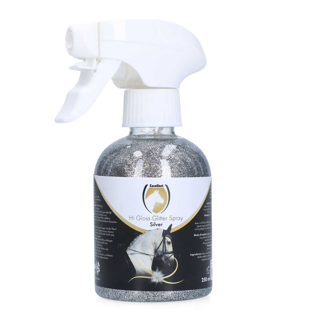 Hi Gloss Glitter Spray Silber