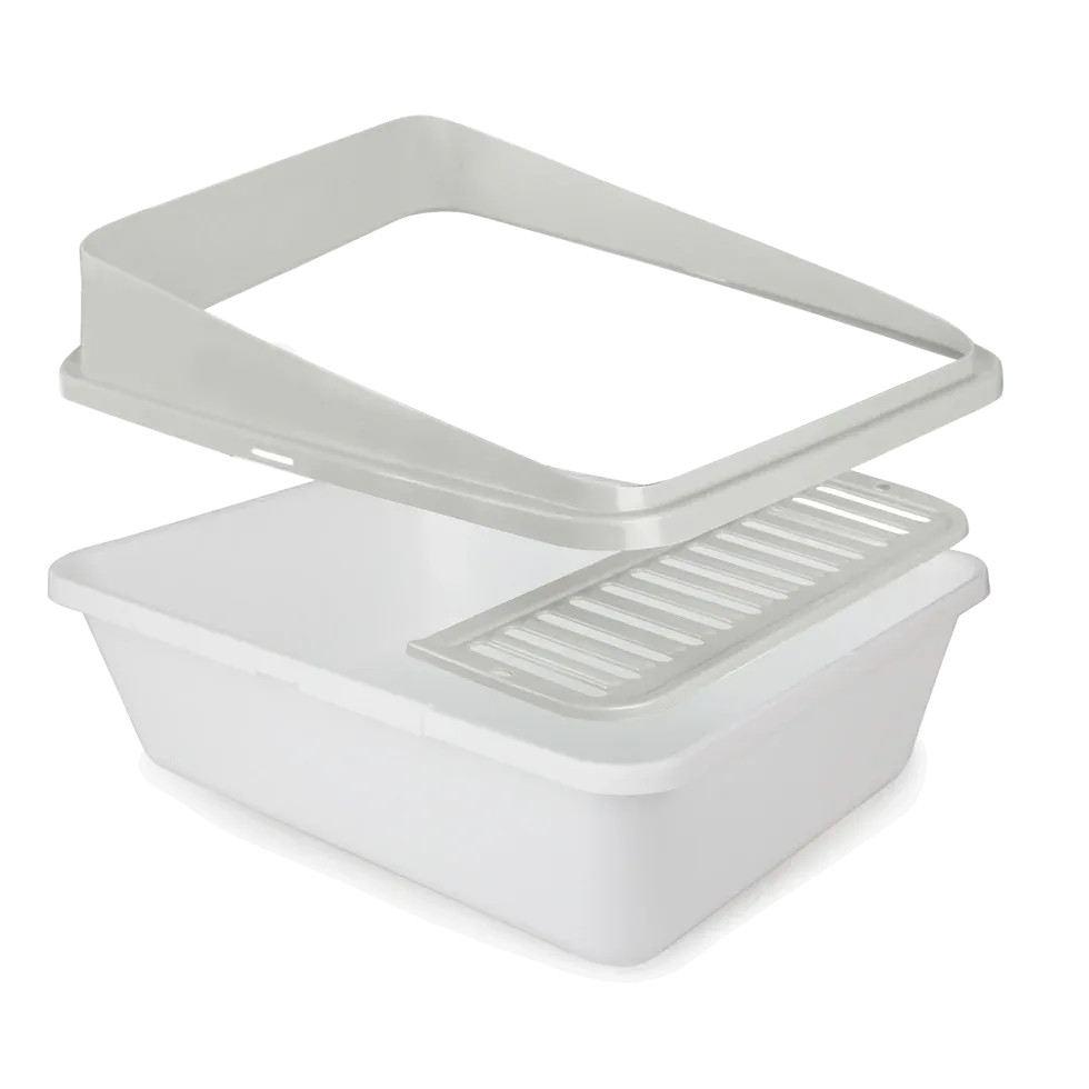 AFP Go Fresh - High Back Cat Litter Box Large - Sand - PremiumHobby