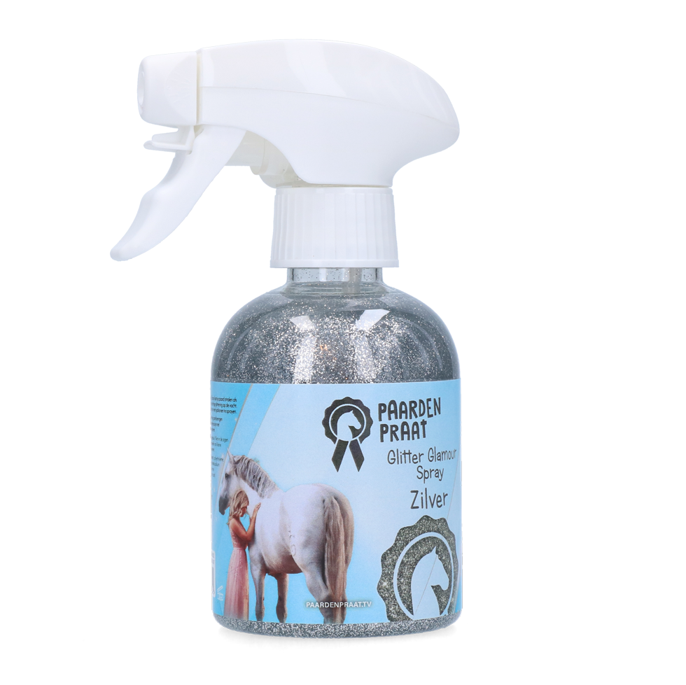 Paardenpraat Glitter Glamour Spray Silver