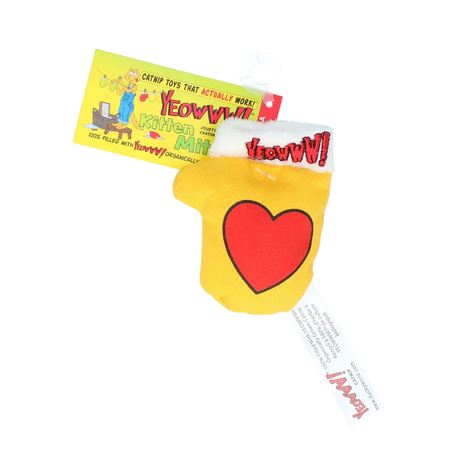 Yeowww! Kitten Mittens - Yellow - PremiumHobby