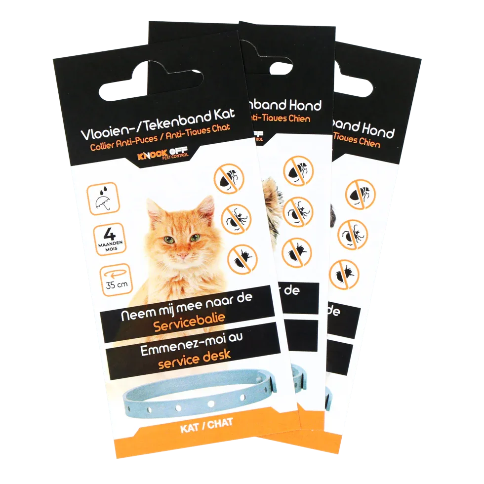 Knock Pest Anti diefstal Vlooienbandjes NL/FR - PremiumHobby