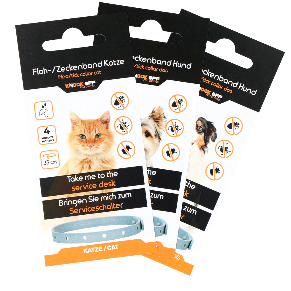 Knock Pest Anti diefstal Vlooienbandjes DE/EN