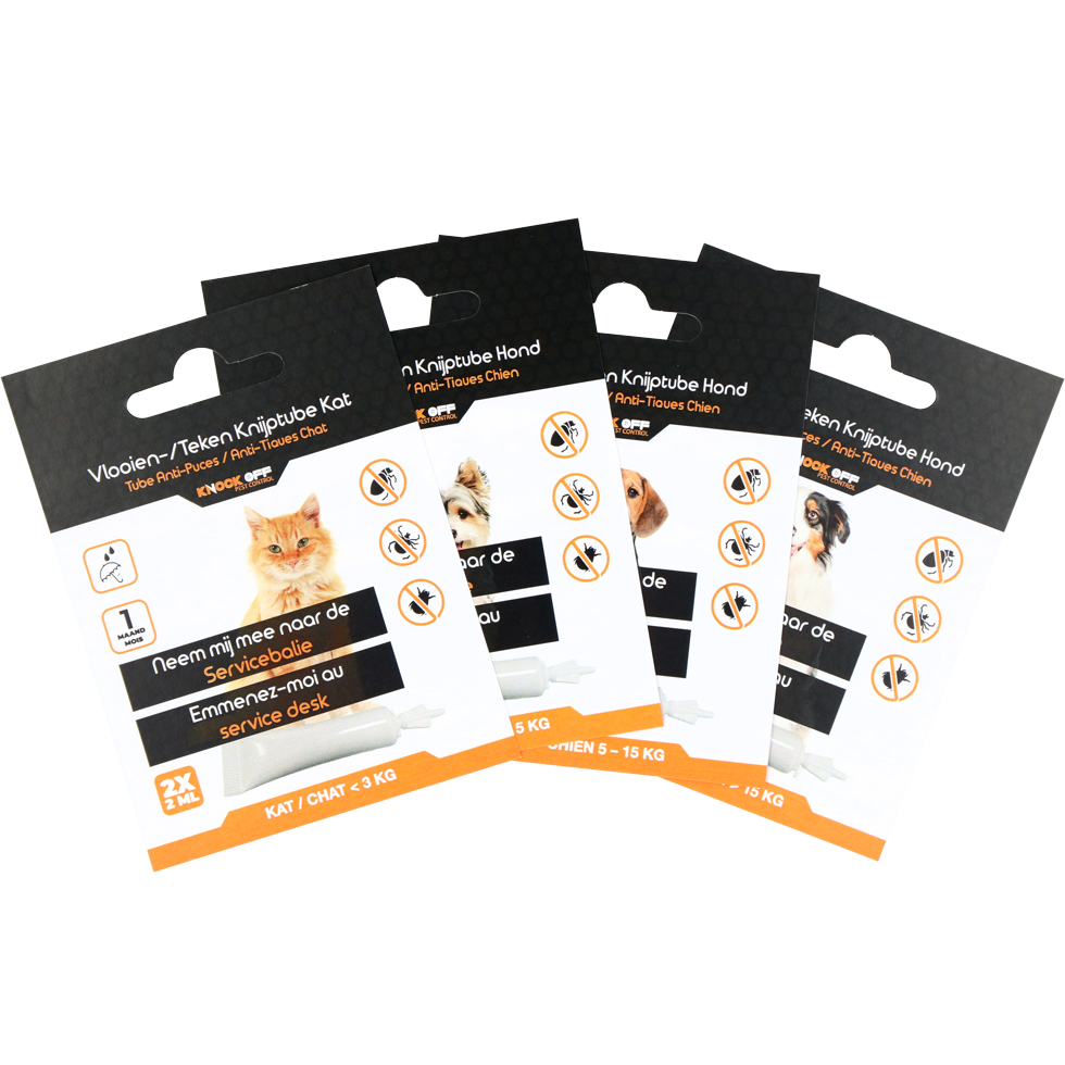 Knock Pest Anti diefstal Vlooiendruppels NL/FR