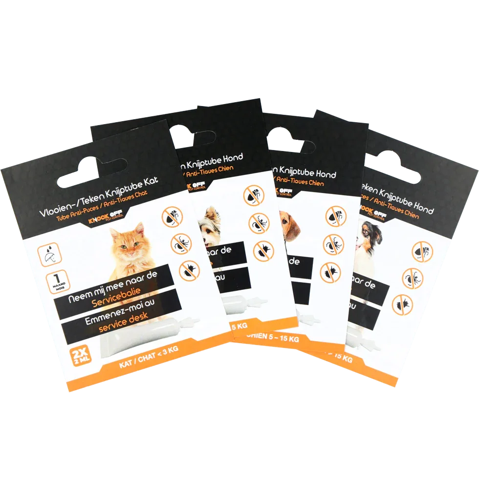Knock Pest Anti diefstal Vlooiendruppels NL/FR - PremiumHobby