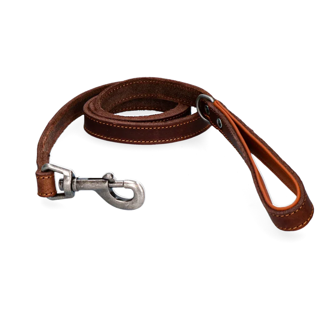 Spotted! Pro Leder Hundeleine Braun 1,8x130cm - PremiumHobby