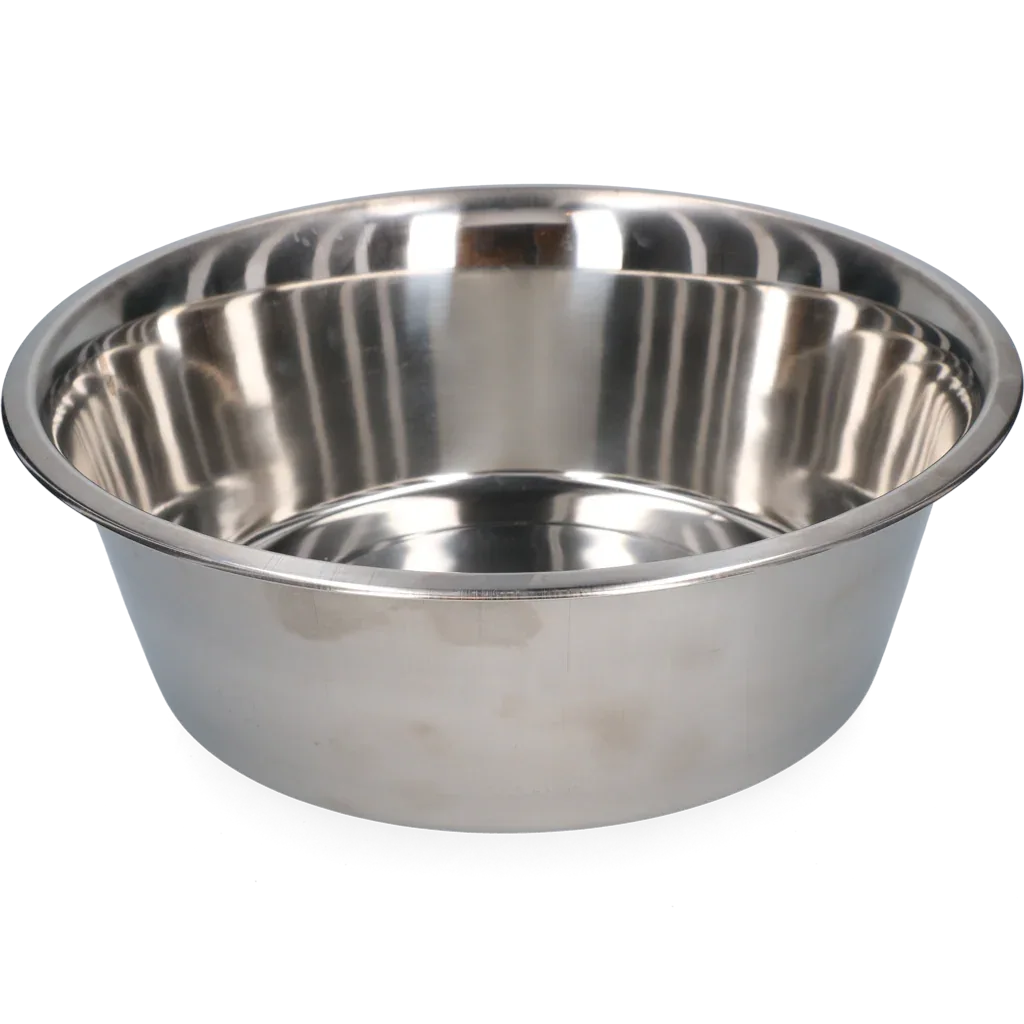 Speise- oder Trinkschale Edelstahl 6,00ltr Ø 34cm - PremiumHobby