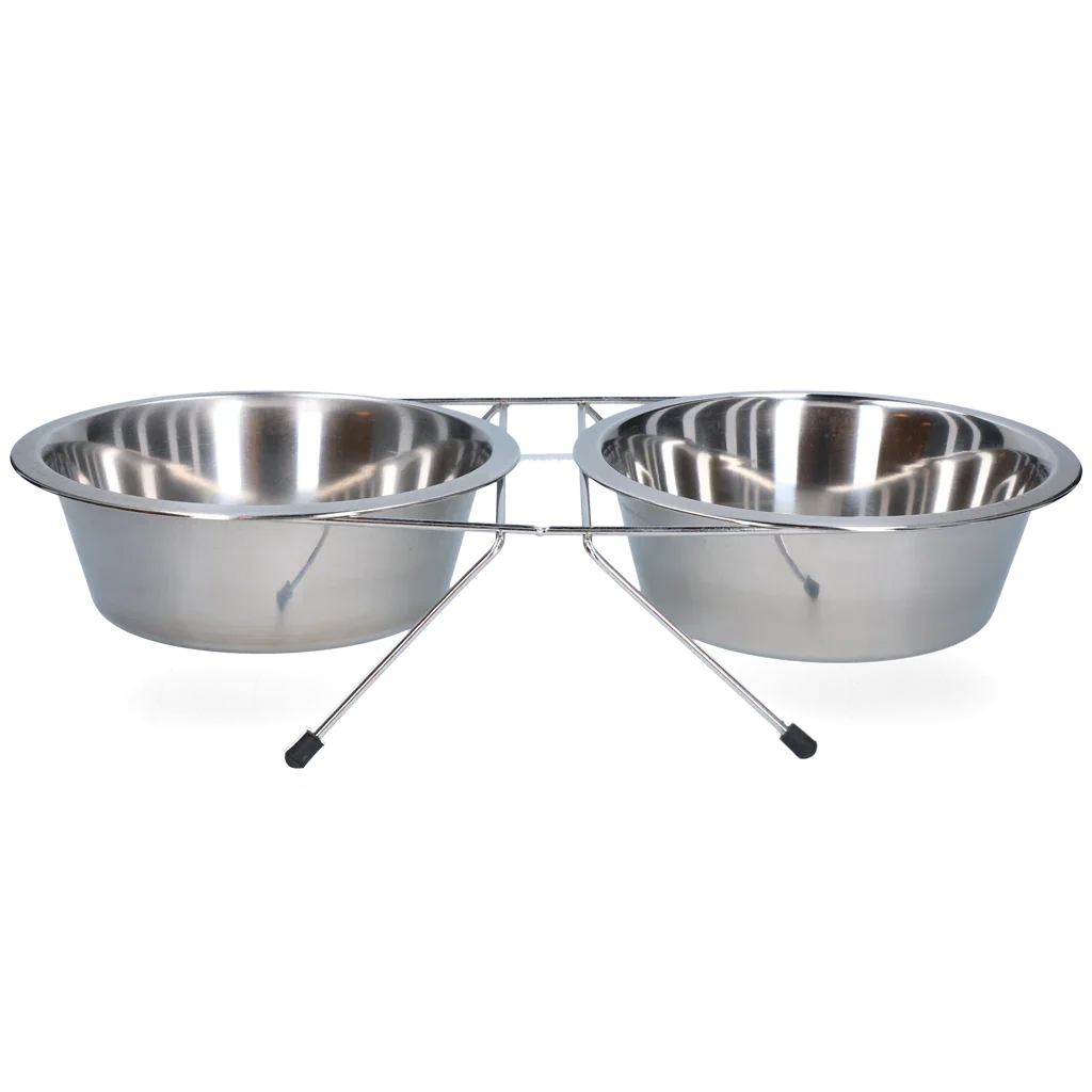 Speise- und Trinkschale Edelstahl mit Ständer 1,75ltr Ø 21cm - PremiumHobby