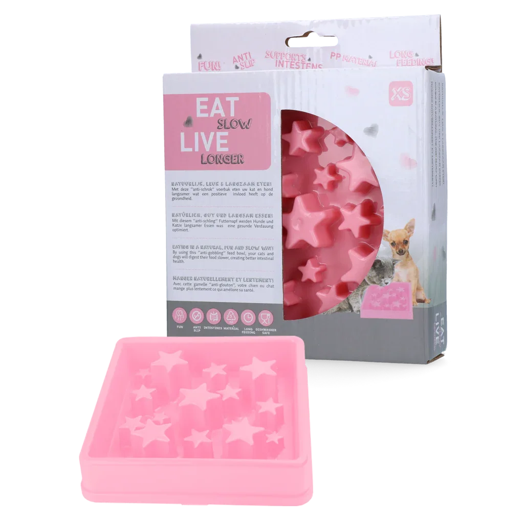 Eat Slow Live Longer Star Pink XS - PremiumHobby