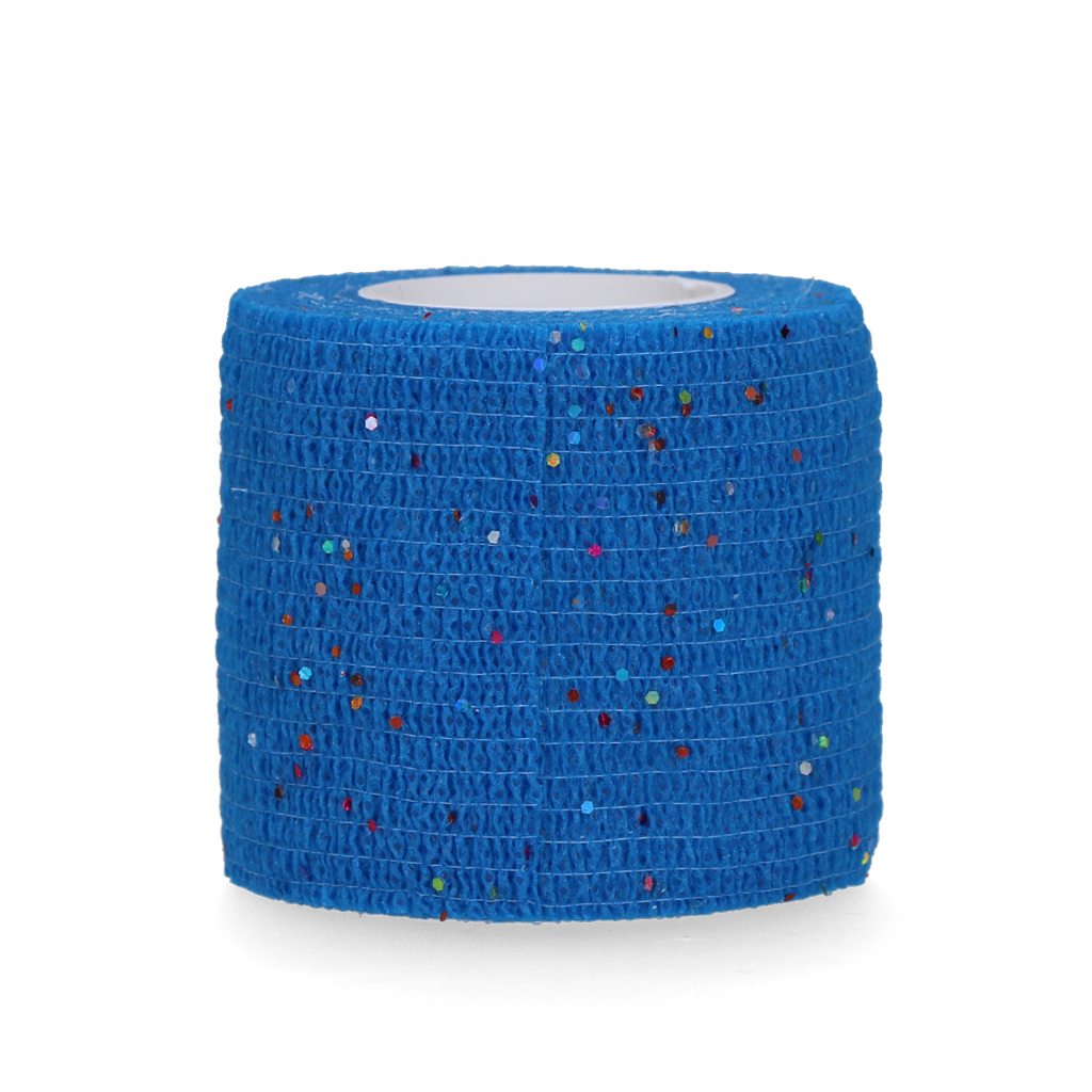 Bandage Animal Blau Glitter Profi Plus 5 cm