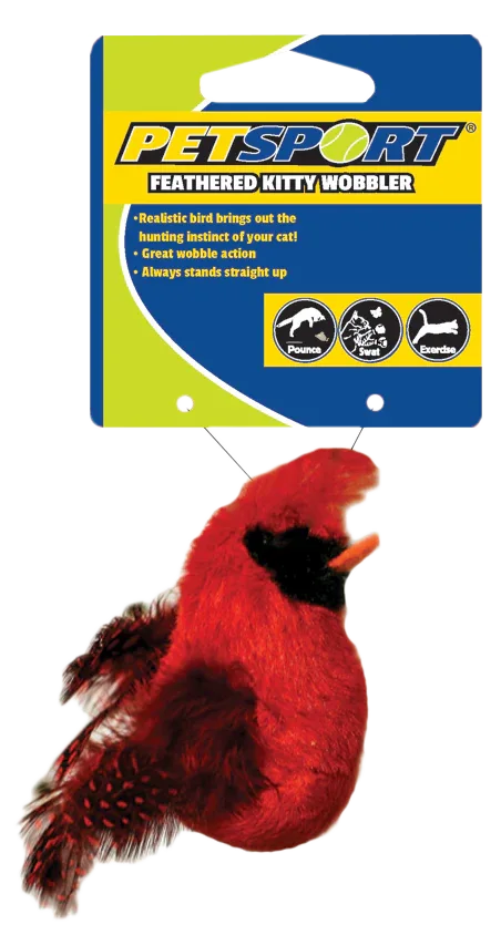 Feathered Kitty Wobbler rood - PremiumHobby