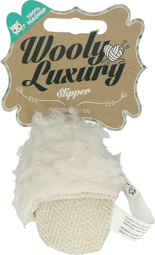 Wooly Luxury Slipper Weiß - PremiumHobby