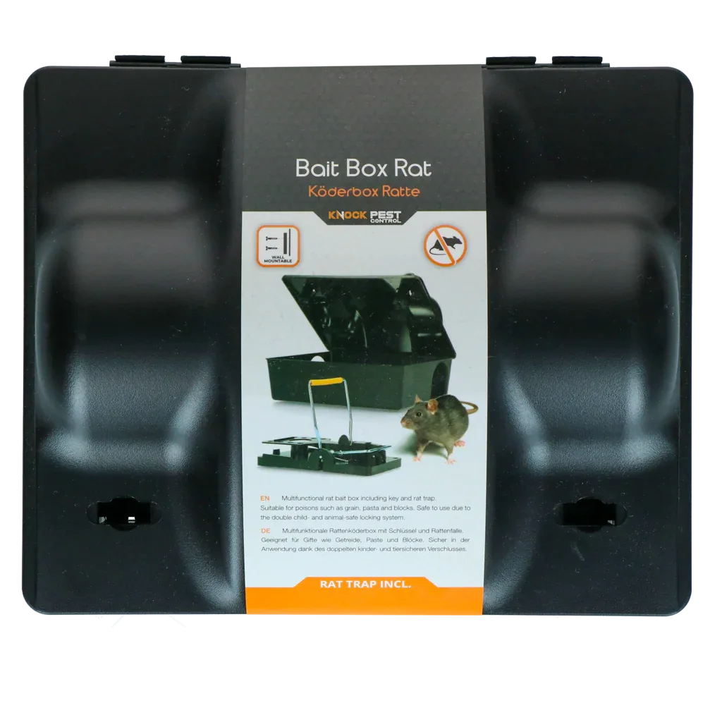Knock Pest Köderbox Ratte/Maus Dual bait mit Rattenfalle - PremiumHobby