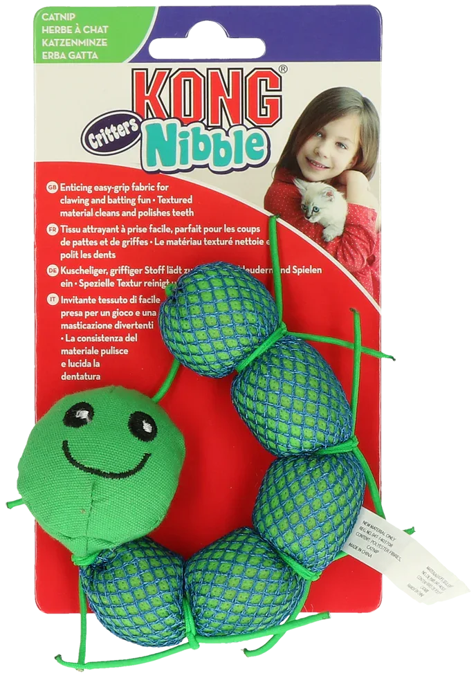 KONG Nibble Critters Catnipillar - PremiumHobby