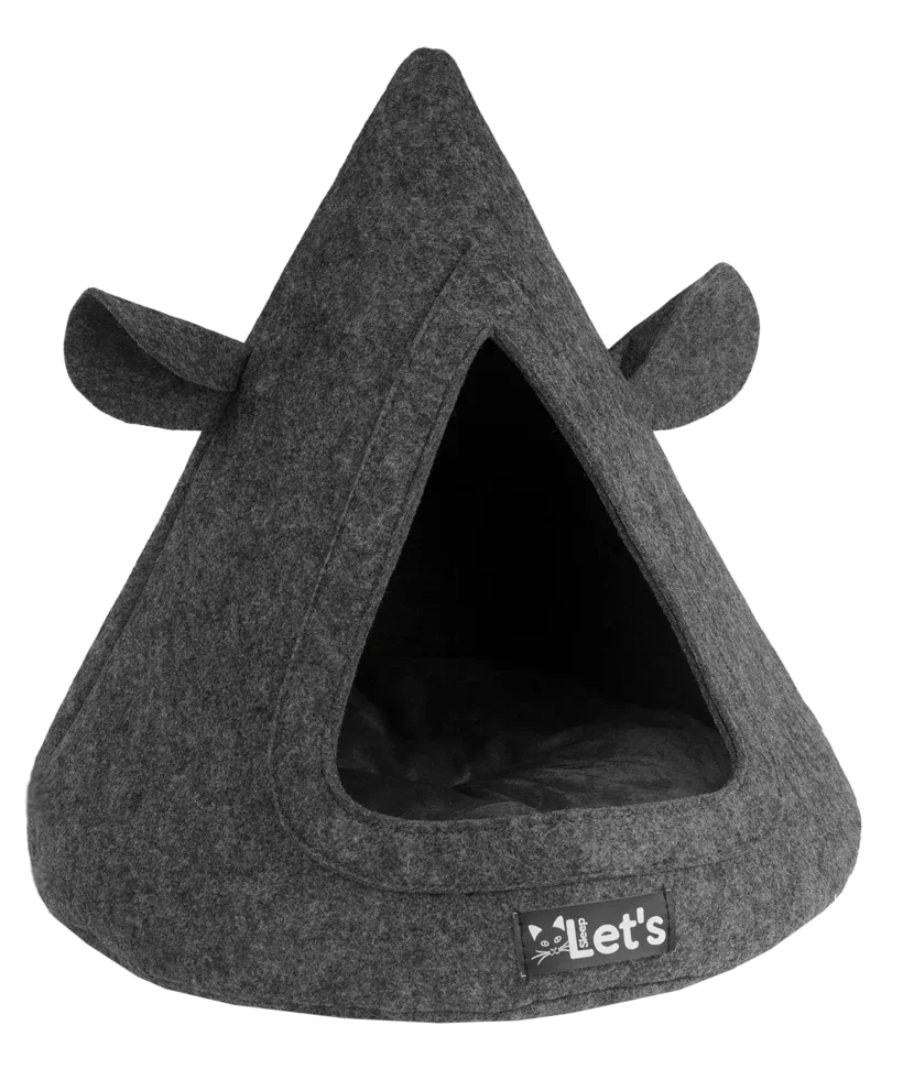 Let's sleep Pet Cave TeePee Antraciet - PremiumHobby