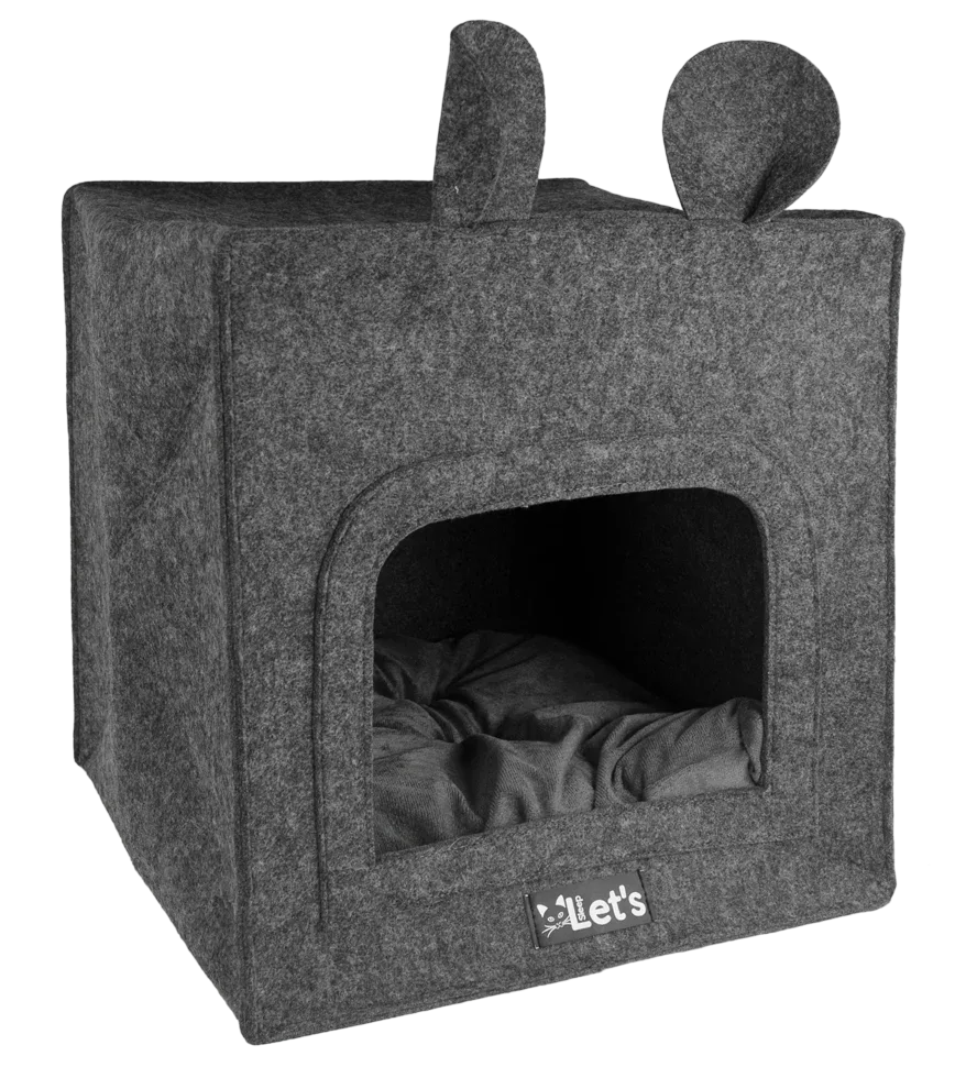 Let's sleep Pet Cave Chunk Antraciet - PremiumHobby