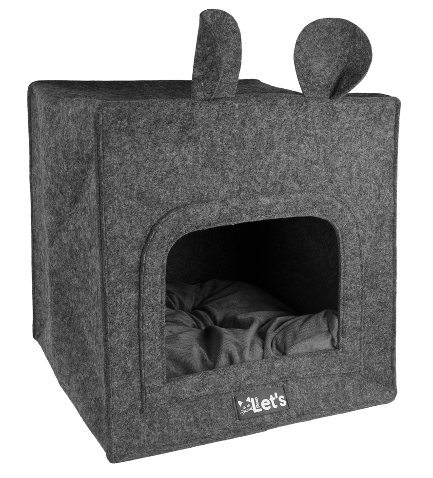 Let's sleep Pet Cave Chunk Antraciet