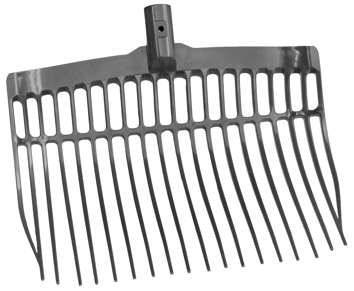 Dunggabel kunststoff dunkelgrau ohne Stiel