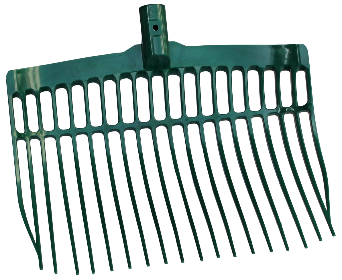 Dunggabel kunststoff grün ohne Stiel