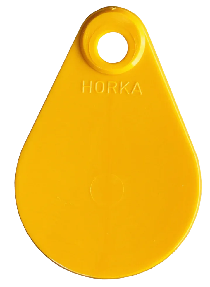 Nackenlabel blanko gelb - PremiumHobby