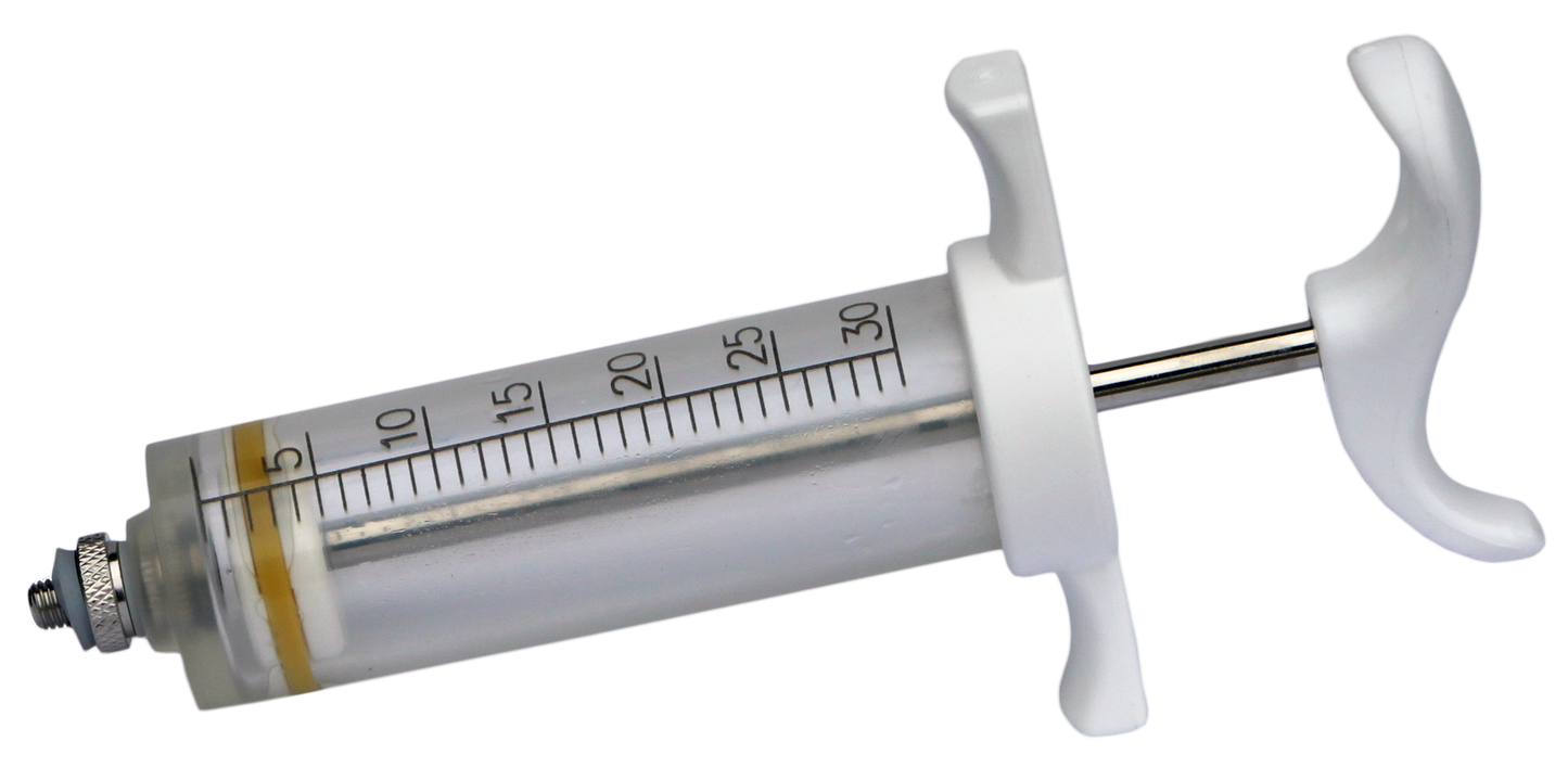 Nylon Spritze 30 ml Gewindeansatz