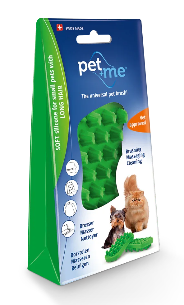 Pet+Me Cat Langhaar Bürste grün - PremiumHobby