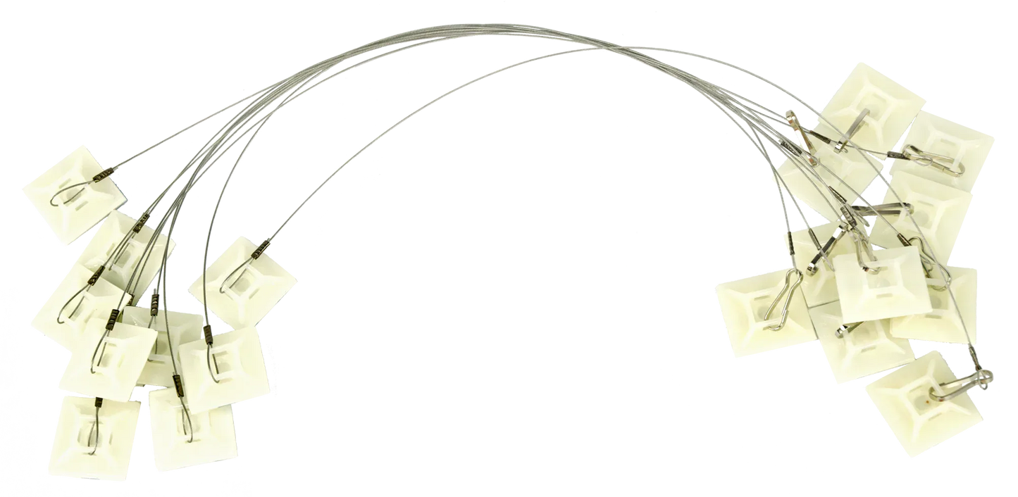 Klebe-Anker, doppelseitig für Köderbox, 25cm + Haken - PremiumHobby