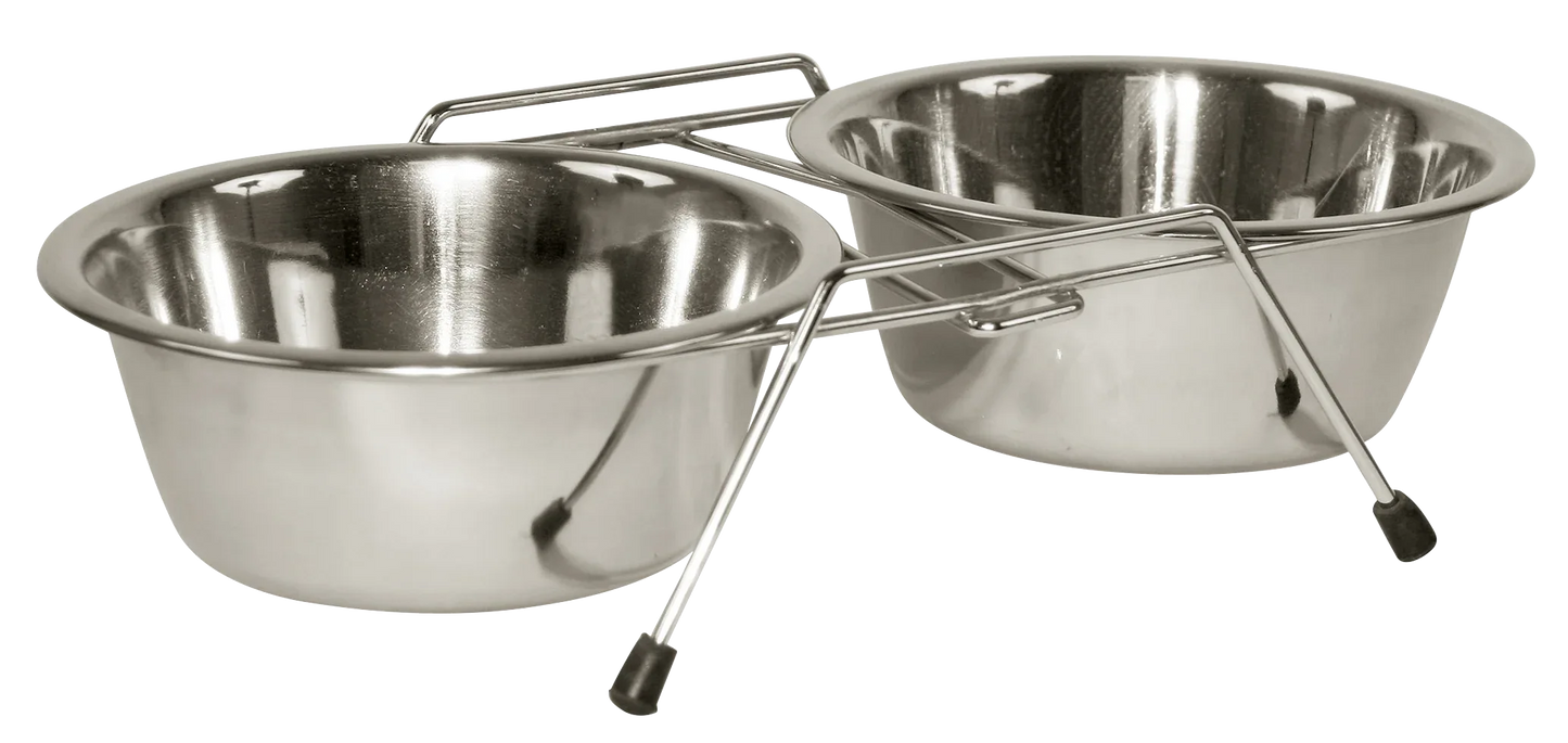 Edelstahl Twin Feeder 2 x 450 ml - PremiumHobby