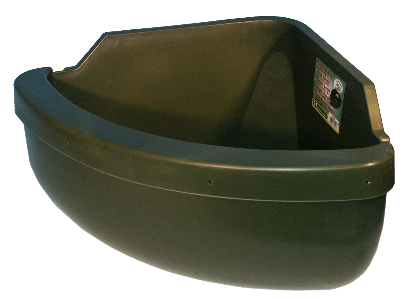 Futtertrog Eckmodel mit Anti-Kleckerrand 31 L EG