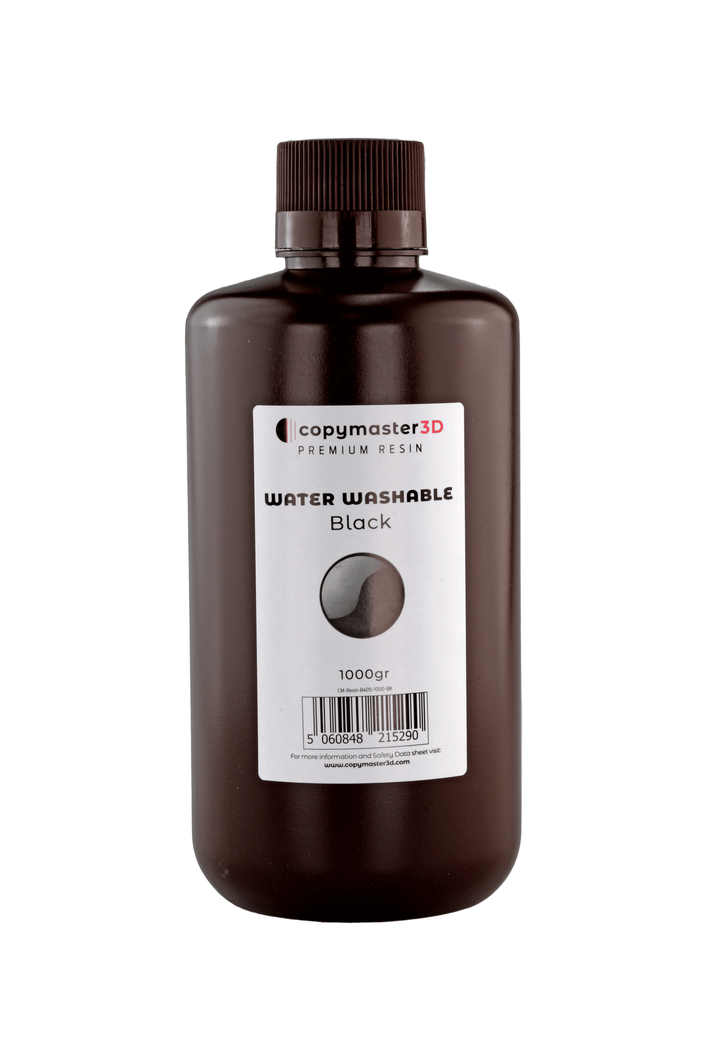 Copymaster3D Water Washable UV Resin - 1000 ml - Black