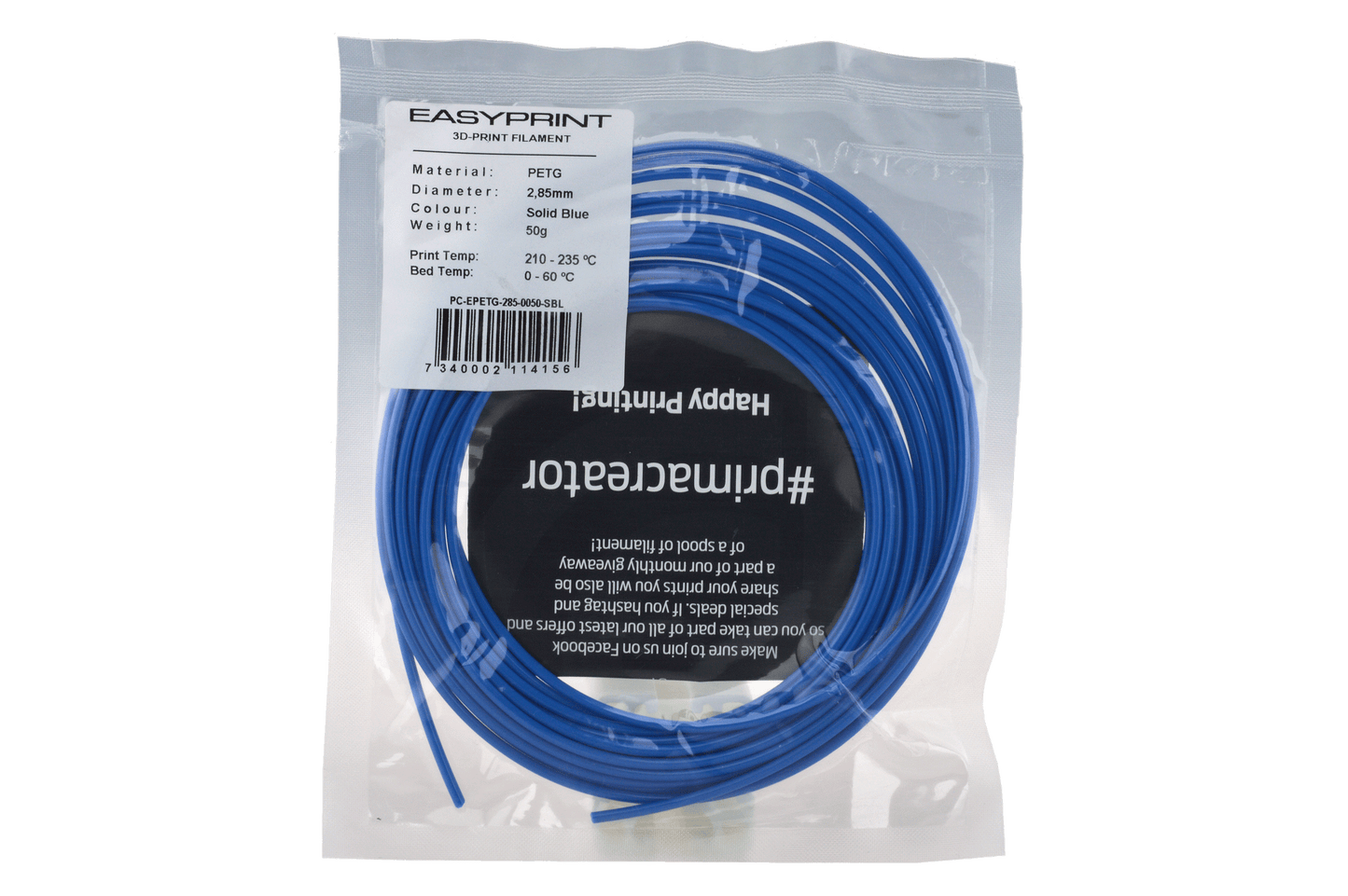 NinjaFlex Filament - 2.85mm - 1 kg - Snow White