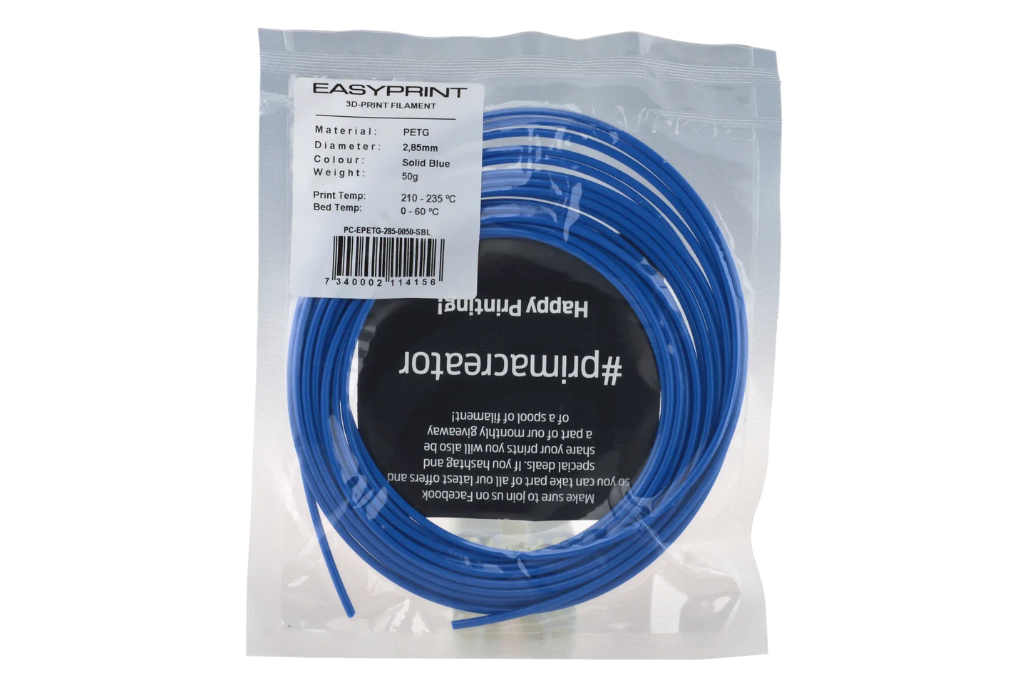 NinjaFlex Filament - 2.85mm - 1 kg - Snow White - PremiumHobby