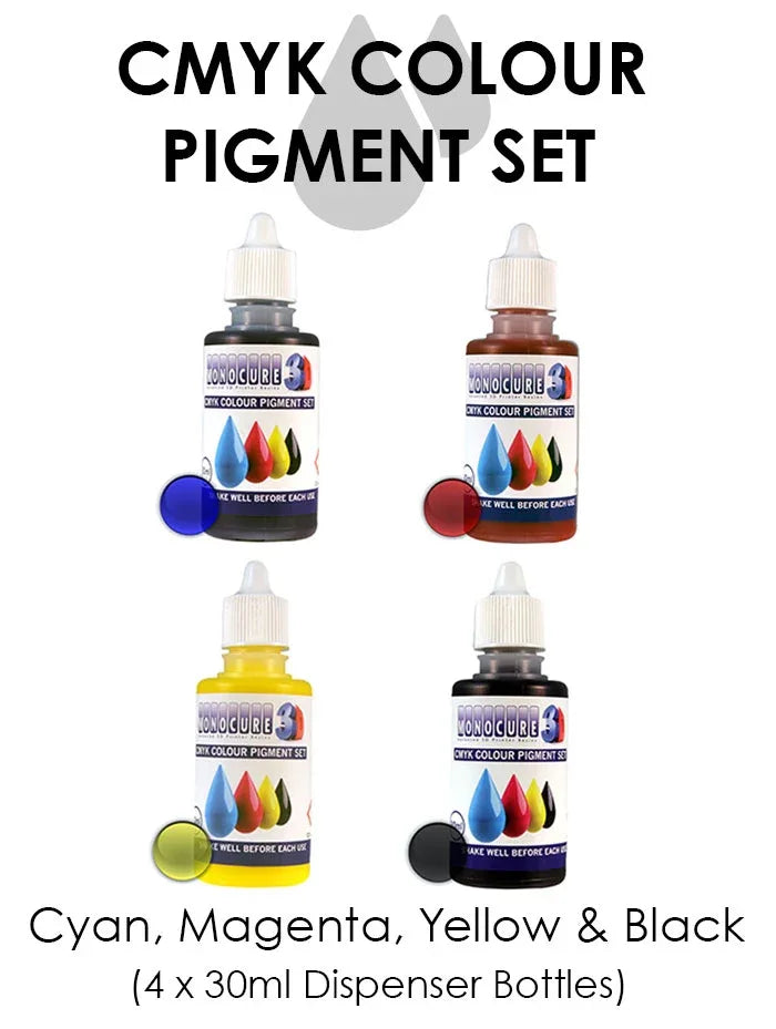 Monocure 3D CMYK Pigment Set (4 x 30 ml) - PremiumHobby