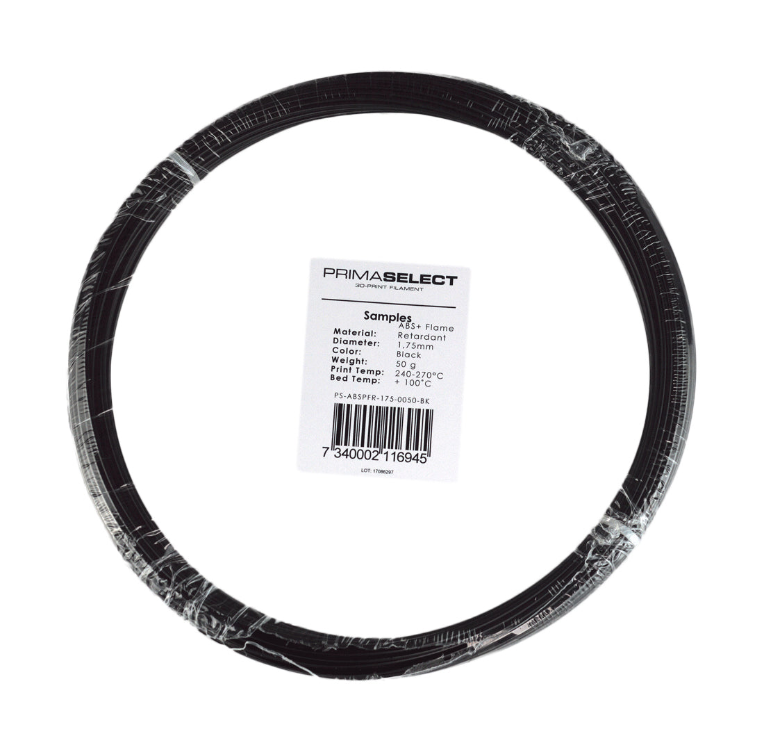 PrimaSelect ABS+ Flame Retardant - 1.75mm - 50 g - Black