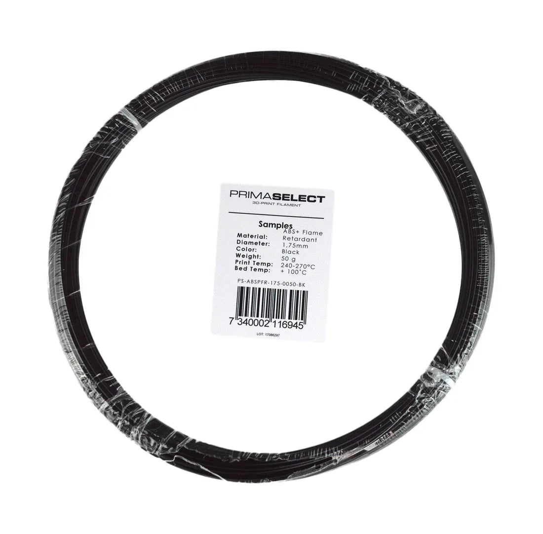 PrimaSelect ABS+ Flame Retardant - 1.75mm - 50 g - Black - PremiumHobby