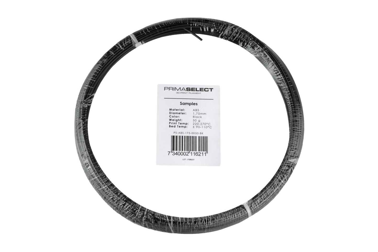 PrimaSelect ABS - 1.75mm - 50 g - Black