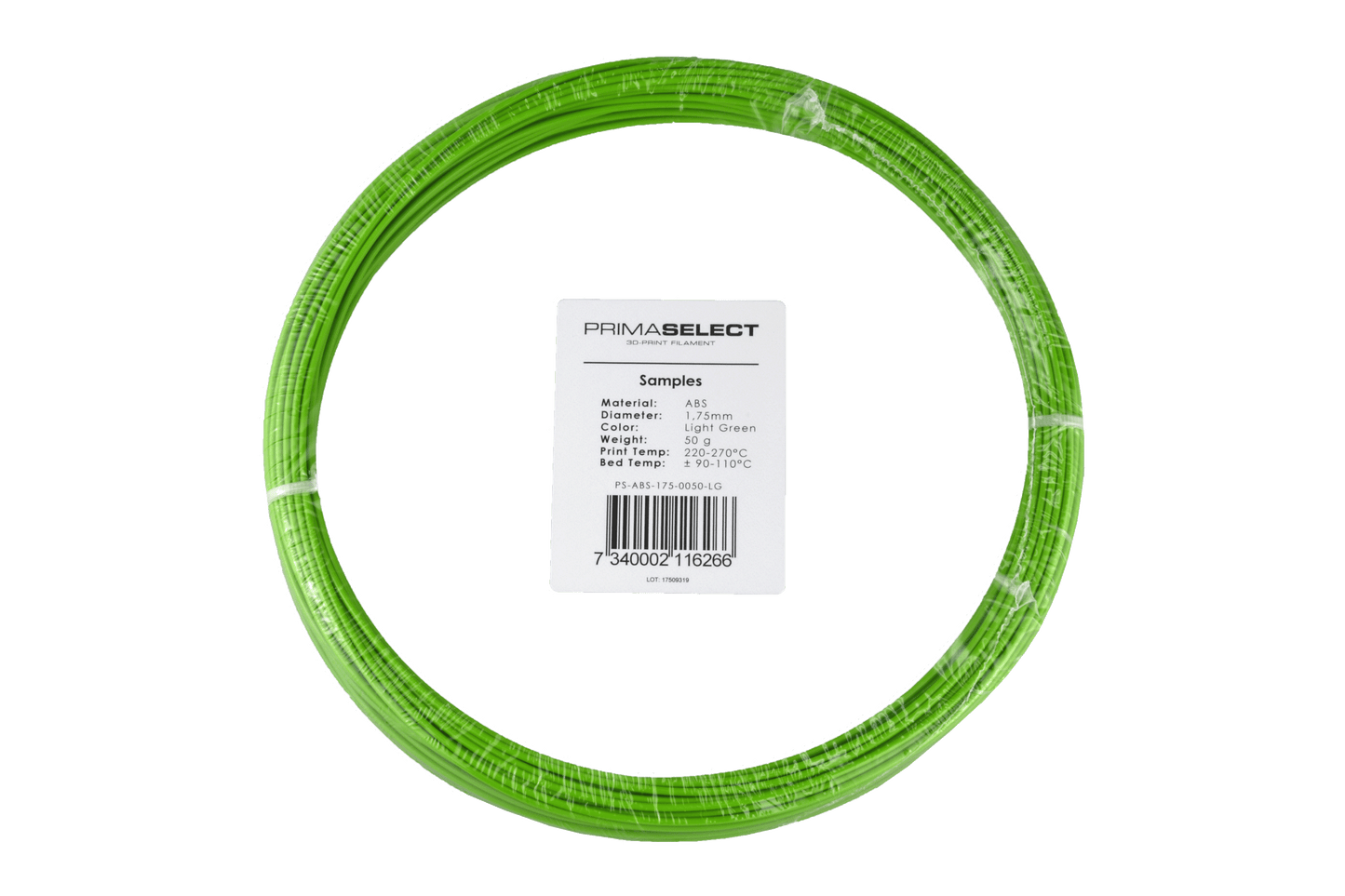 PrimaSelect ABS - 1.75mm - 50 g - Light Green