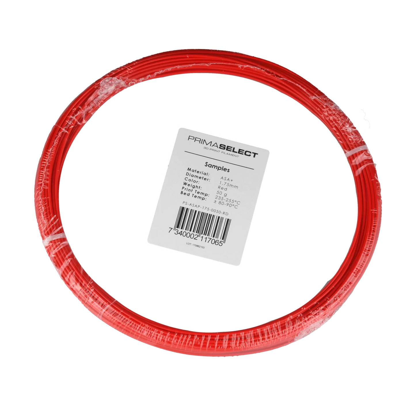 PrimaSelect ASA+ - 1.75mm - 50 g - Red - PremiumHobby