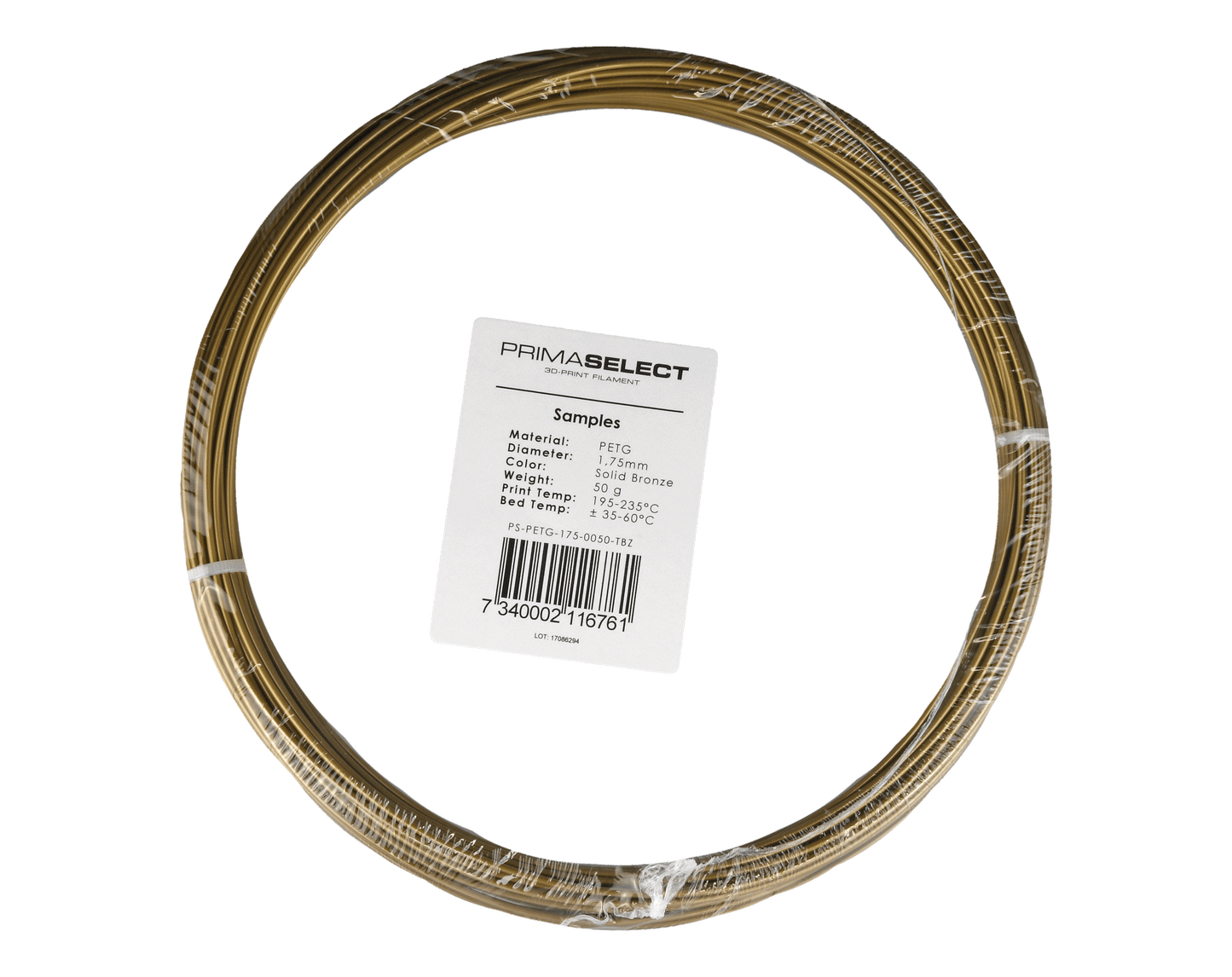 PrimaSelect PETG - 1.75mm - 50 g - Sold Bronze