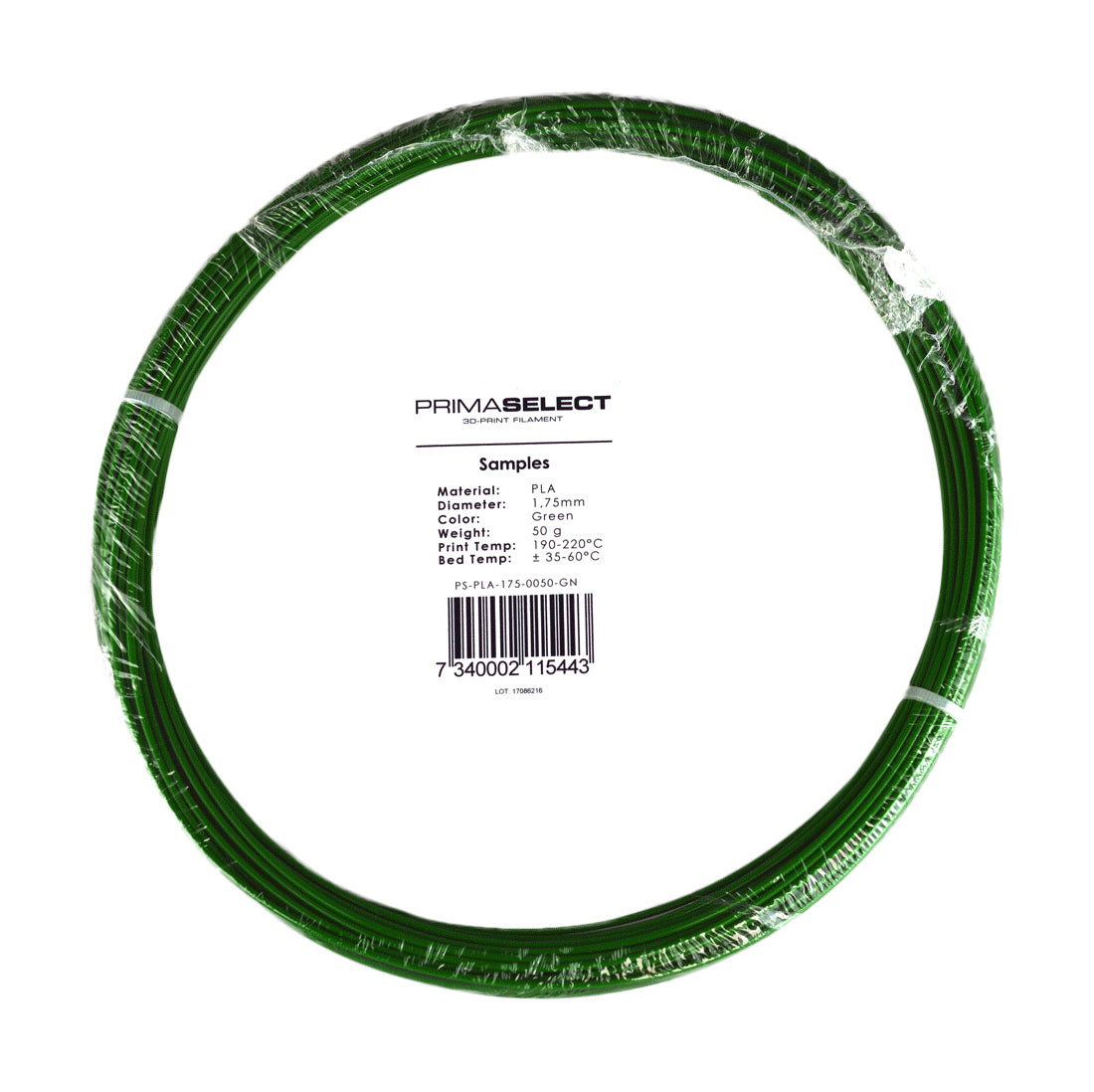 PrimaSelect PLA - 1.75mm - 50 g - Green