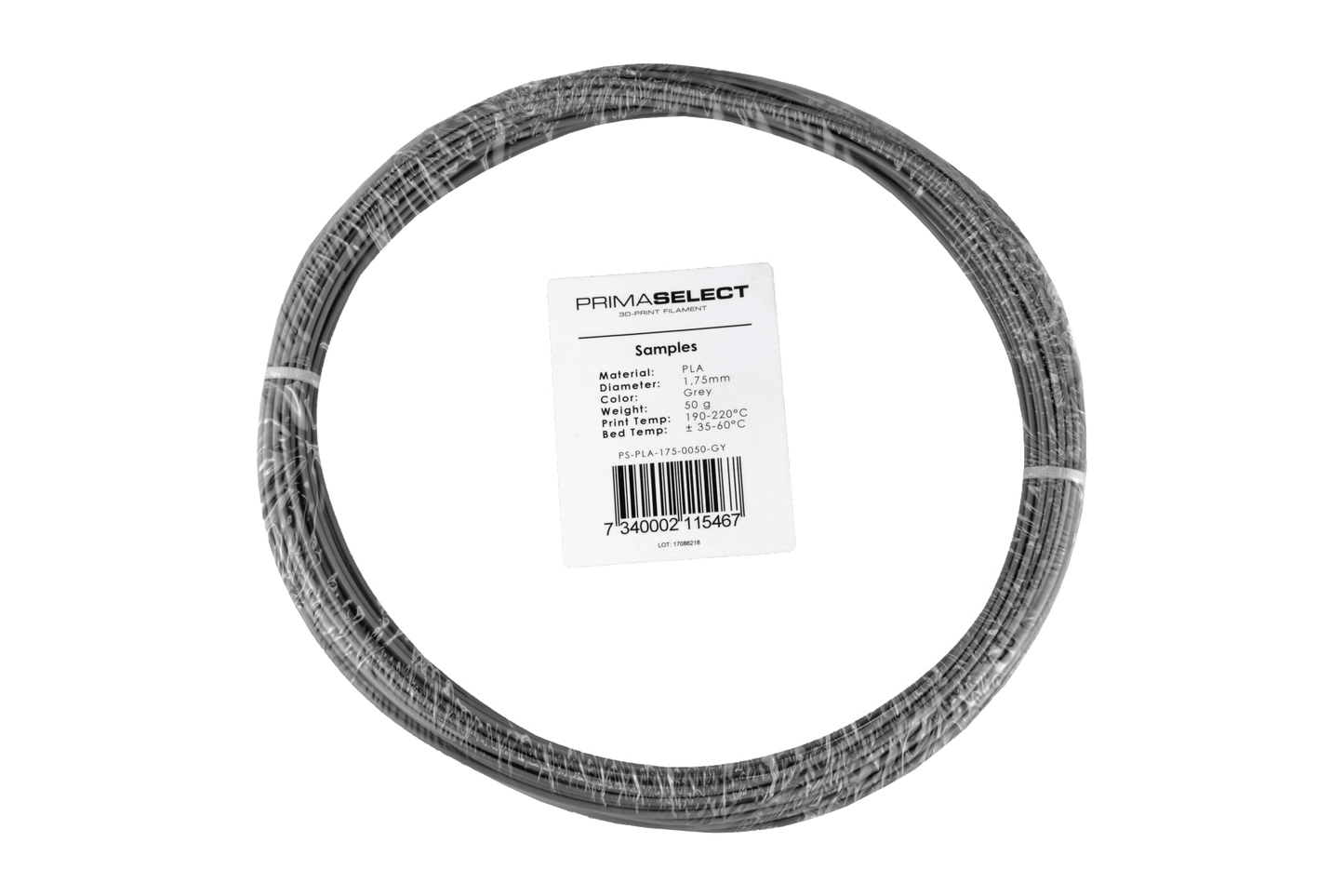 PrimaSelect PLA - 1.75mm - 50 g - Grey